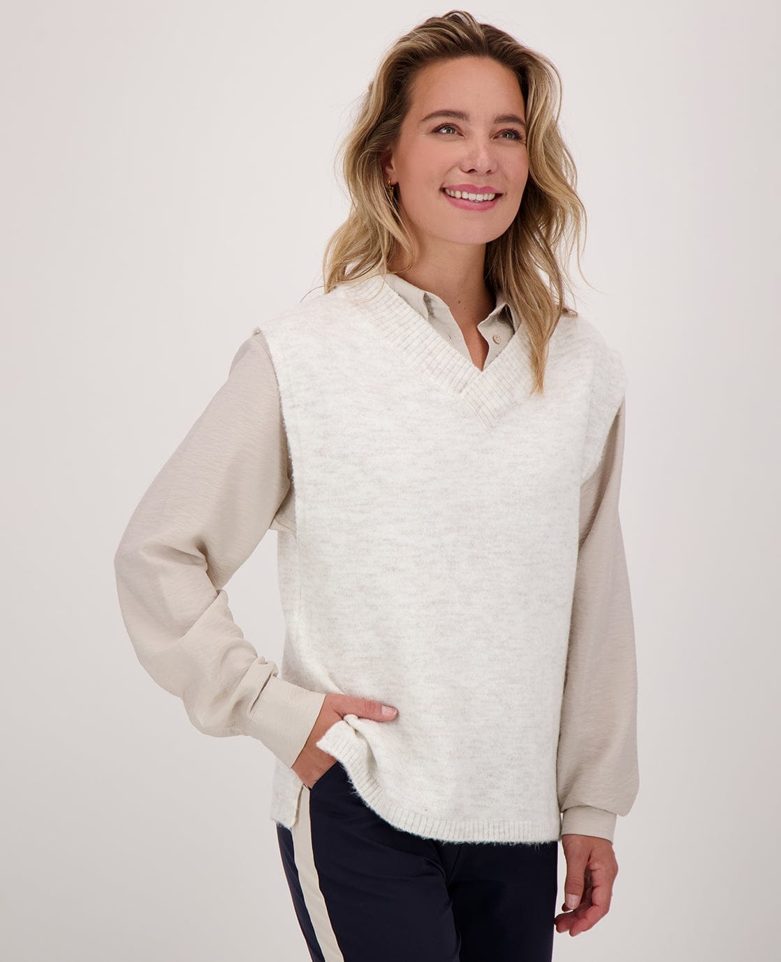 Je m'appelle Tops Spencer | Ecru Melange