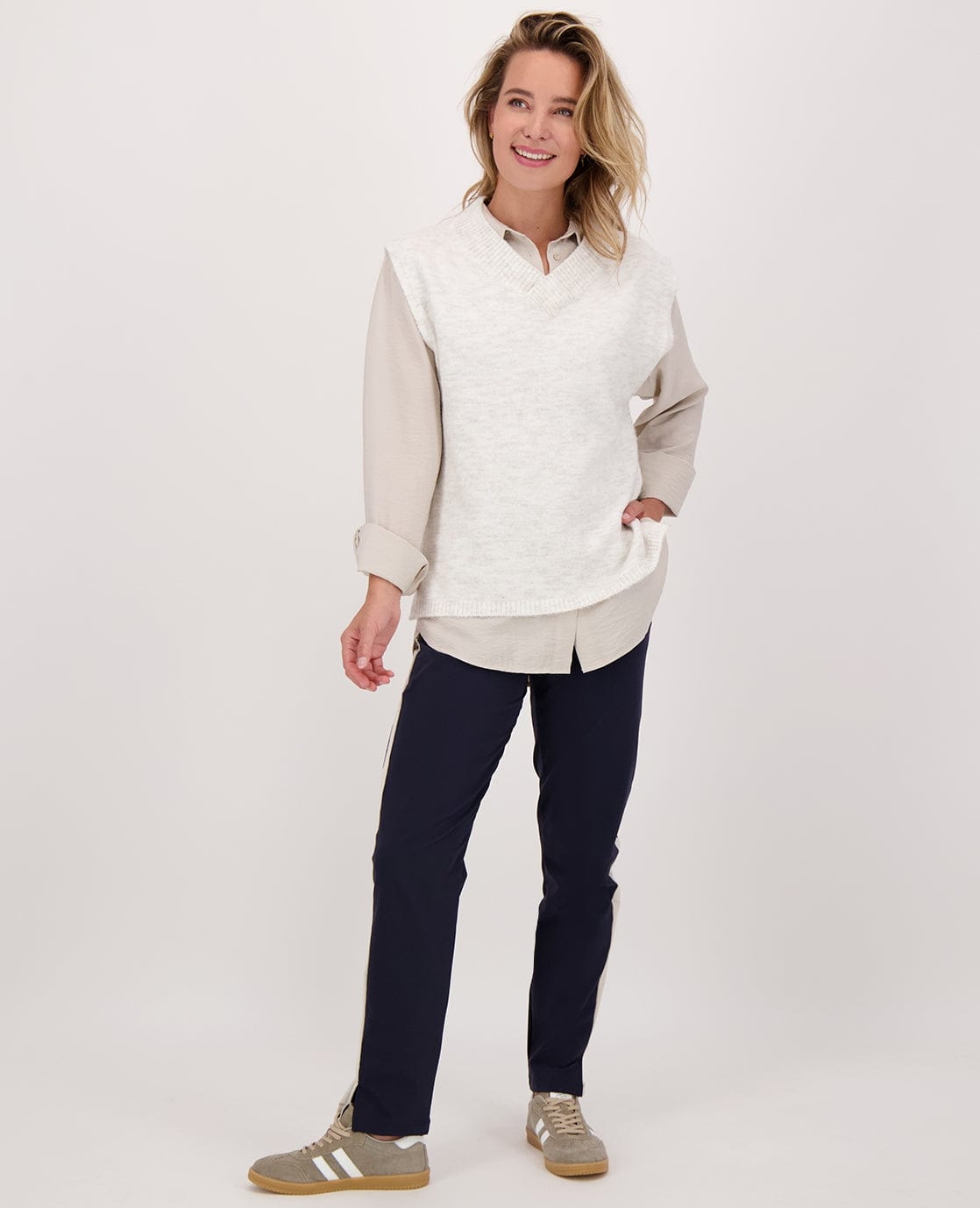 Je m'appelle Tops Spencer | Ecru Melange