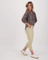 Je m'appelle Broeken Sand / XS Capri Jogg Denim | Sand