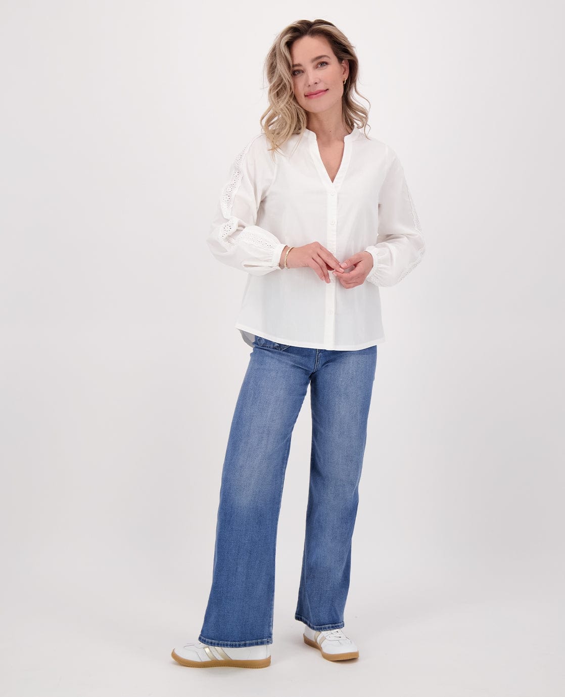 Je m'appelle Broeken Pant Flare Superstretch Denim | Denim Blue