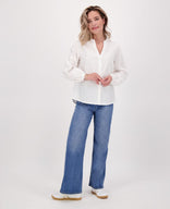 Je m'appelle Broeken Pant Flare Superstretch Denim | Denim Blue