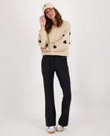 Je m'appelle Broeken Pant Flare | Zwart