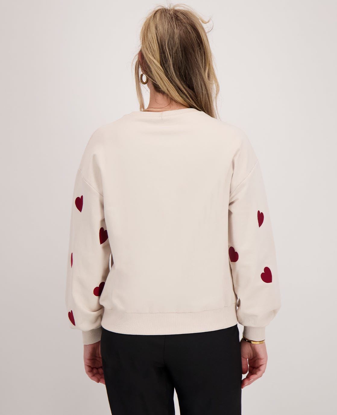 Je m'appelle Tops Sweater Hearts | Ivory