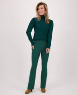 Je m'appelle Broeken Pant Flare Travel +++ | Bottle Green