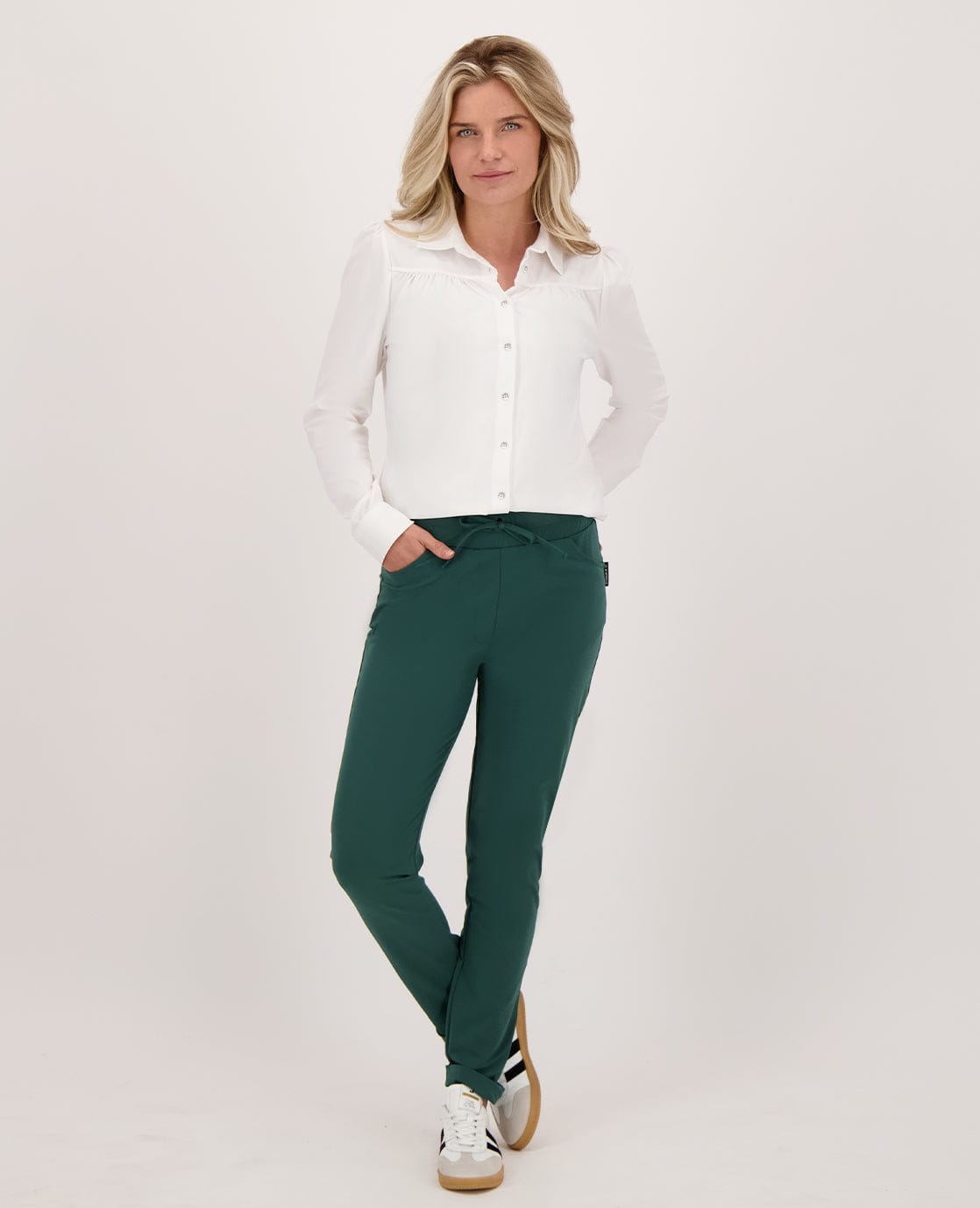 Je m'appelle Broeken Pant Perfecte Travel +++ | Bottle Green