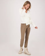 Je m'appelle Broeken Taupe / XS / (30'') Pant Celine Jogg Denim | Taupe