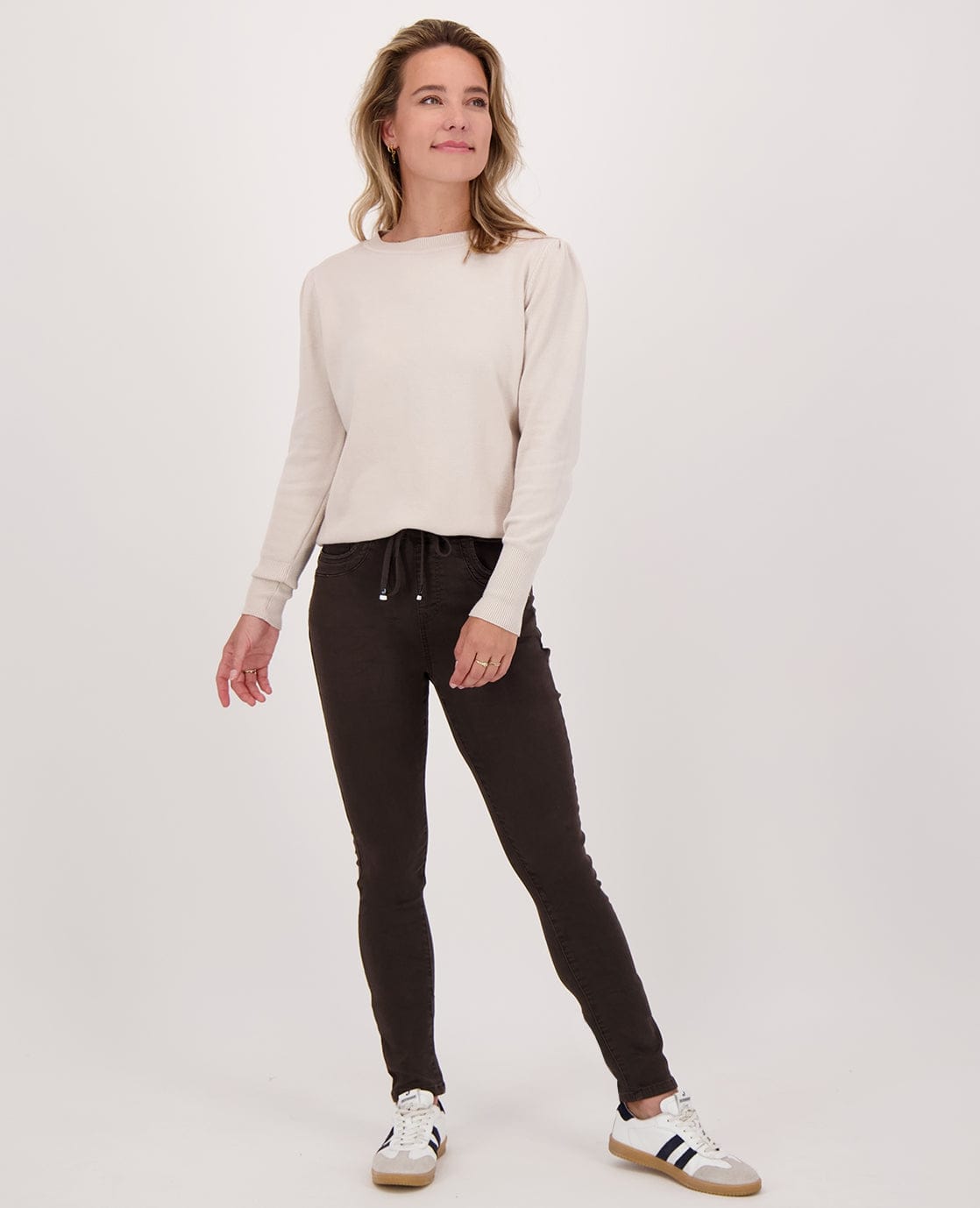 Je m'appelle Broeken Coffee / XS / Short Pant Celine Jogg Denim | Coffee