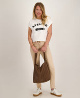 Je m'appelle Tops Top Romy | Wit / Zwart