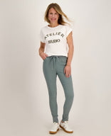 Je m'appelle Tops Top Romy | Wit / Grey Melange