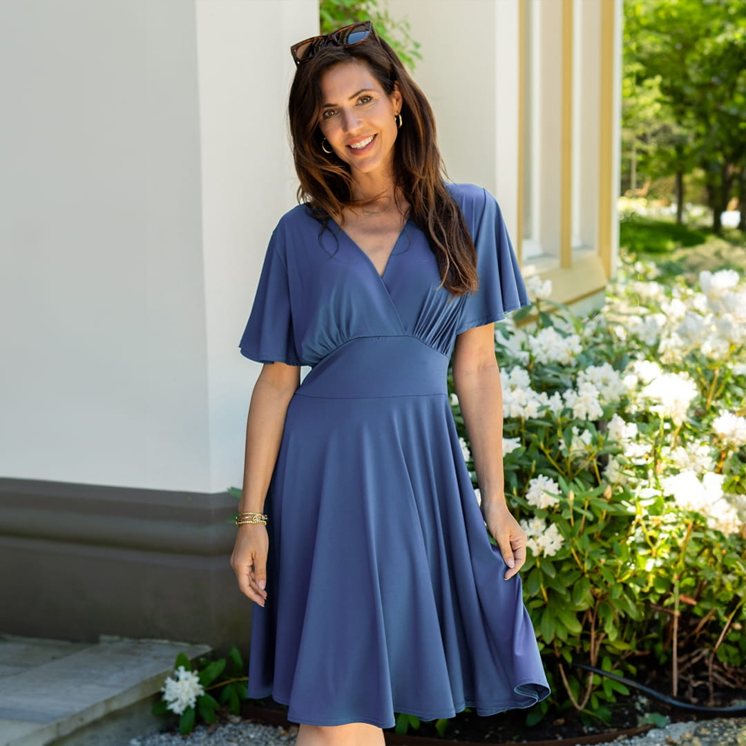 Je m'appelle Jurken Denim Blue / S/M Robe Bella | Denim Blue