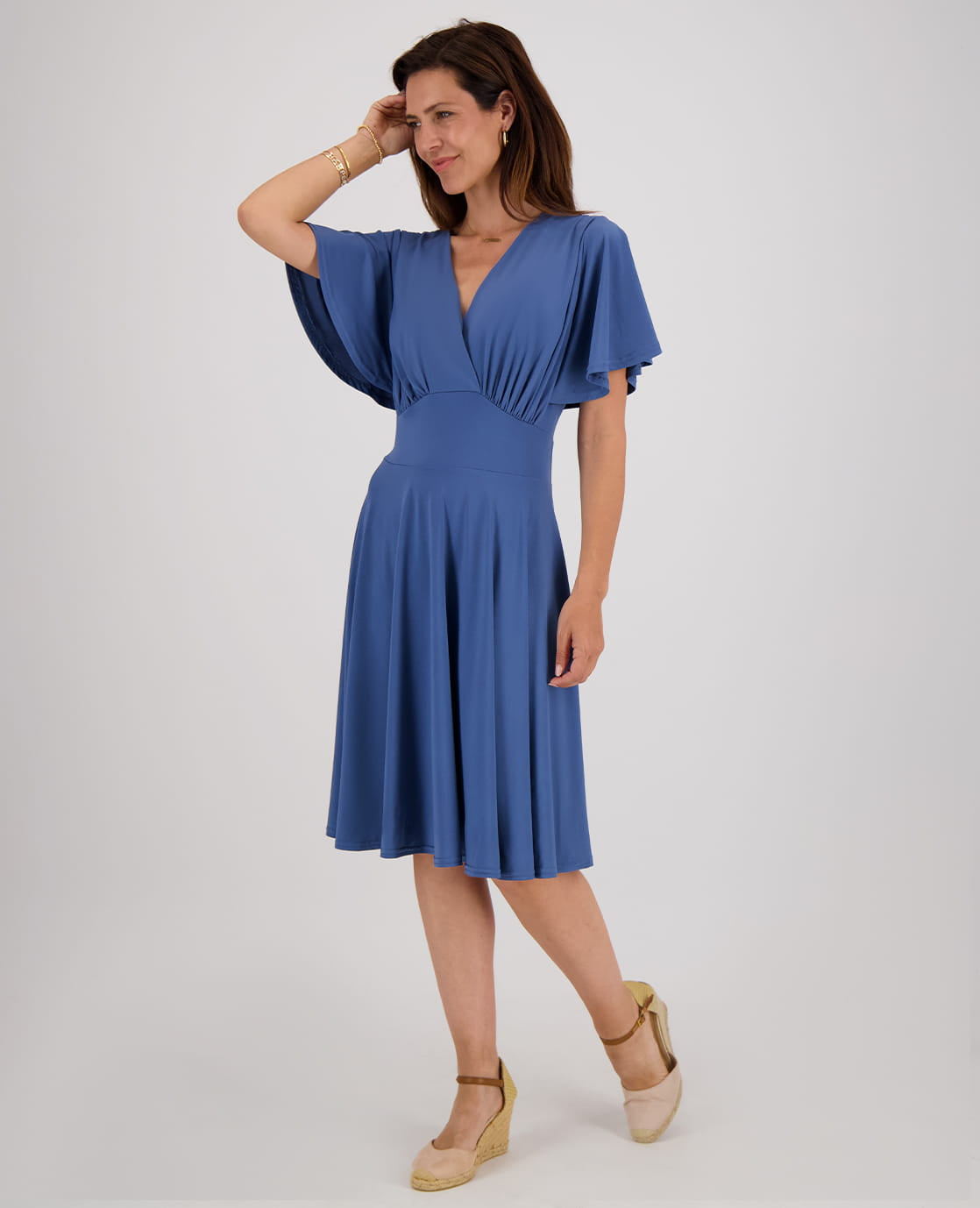 Je m'appelle Jurken Robe Bella | Denim Blue