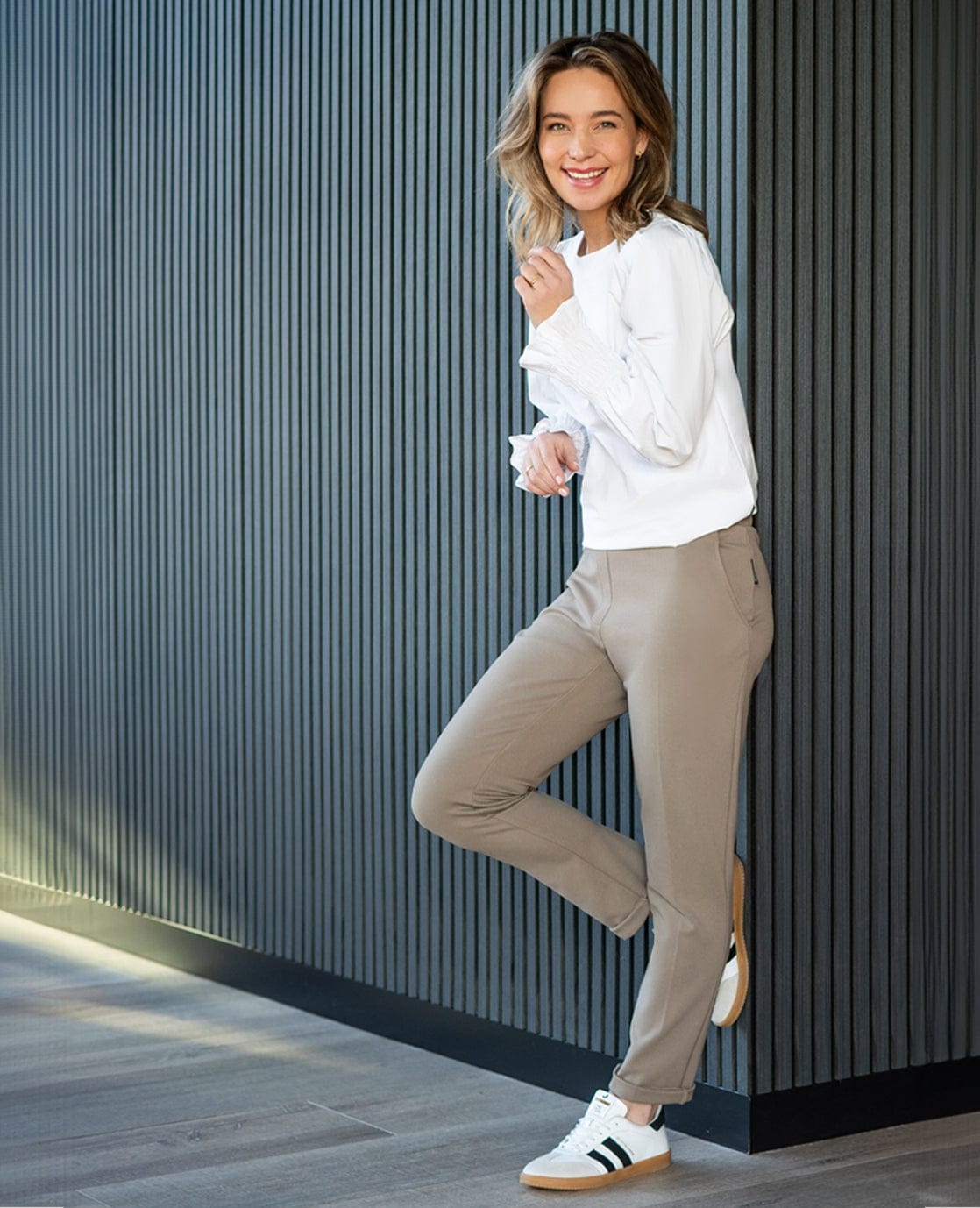 Je m'appelle Broeken Taupe / XS / Short Pant Chino Tailor | Taupe