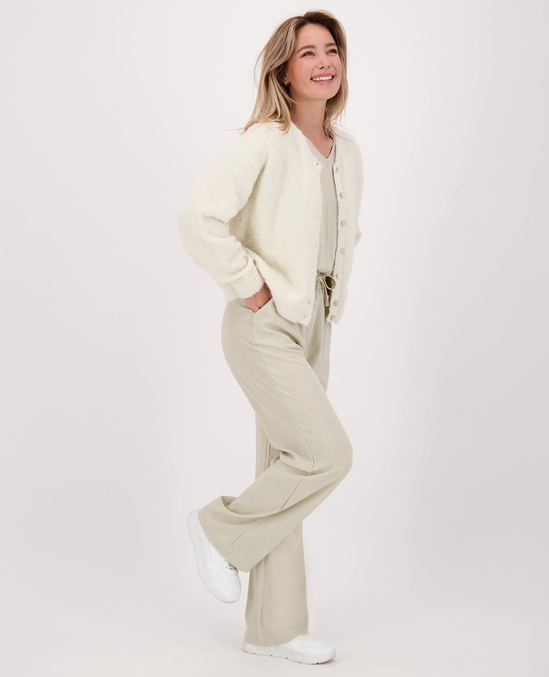 Je m'appelle Vesten Ecru / S/M/L Veste Diede | Ecru