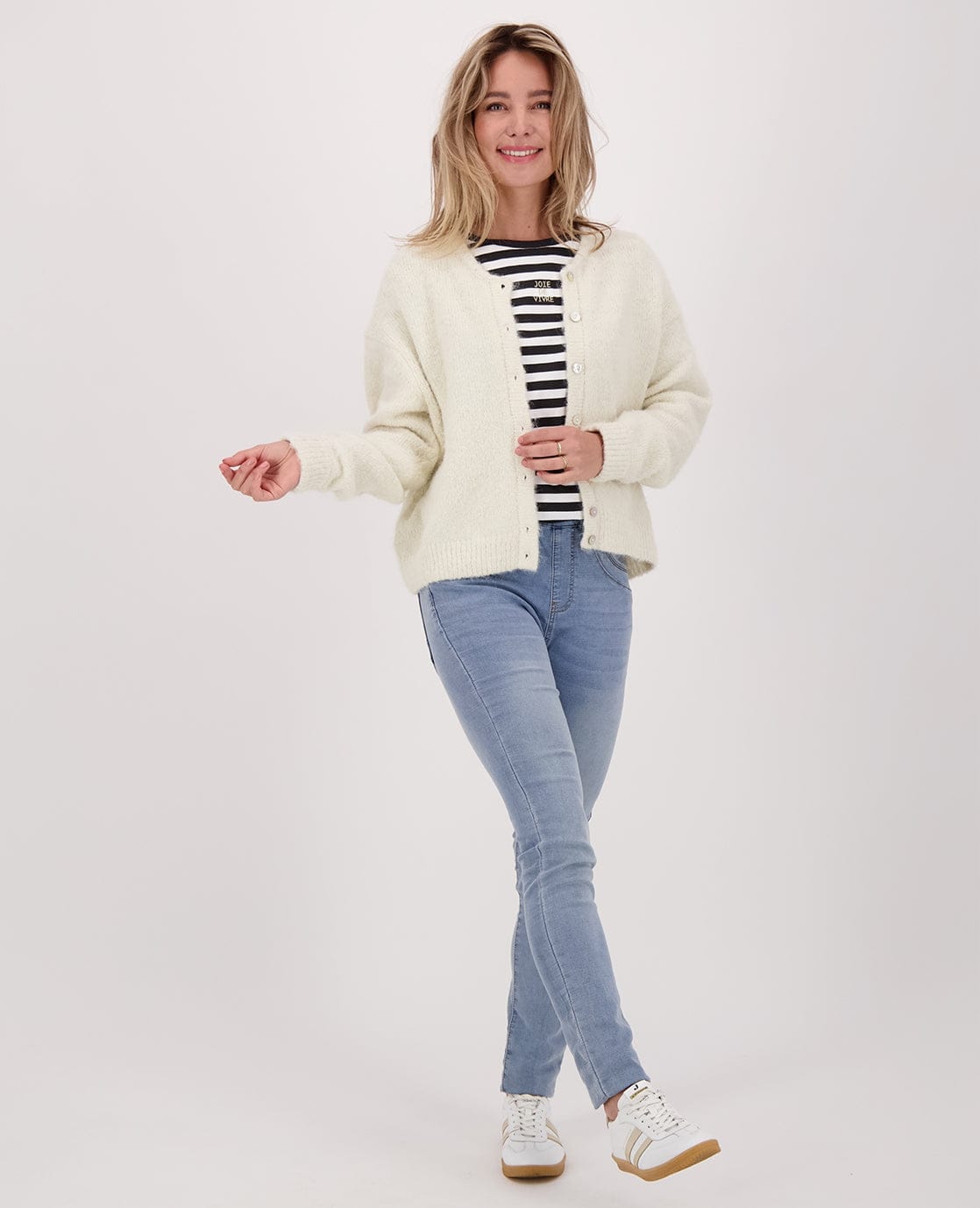Je m'appelle Vesten Ecru / S/M/L Veste Diede | Ecru