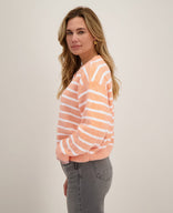 Je m'appelle Vesten Pastel Peach / White / S/M/L Veste Diede | Pastel Peach / White