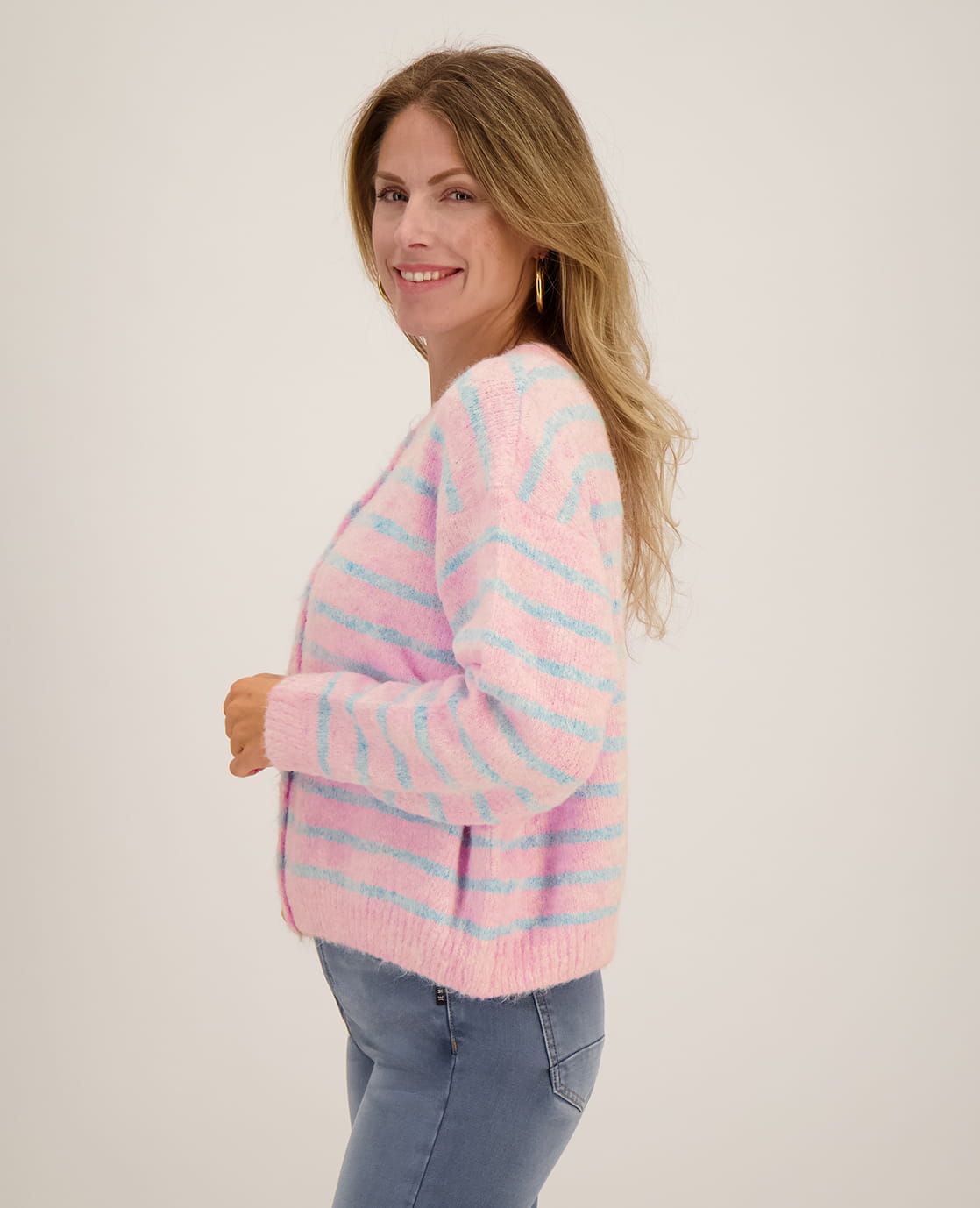 Je m'appelle Vesten Light Blue / Light Pink / S/M/L Veste Diede | Light Blue / Light Pink