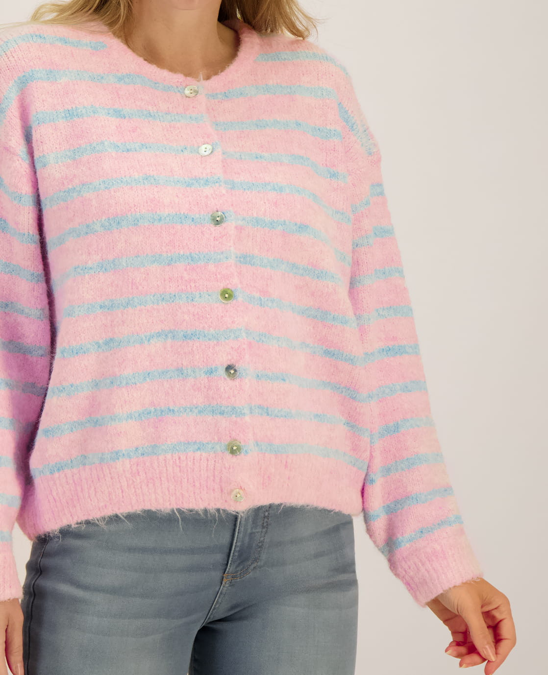 Je m'appelle Vesten Light Blue / Light Pink / S/M/L Veste Diede | Light Blue / Light Pink