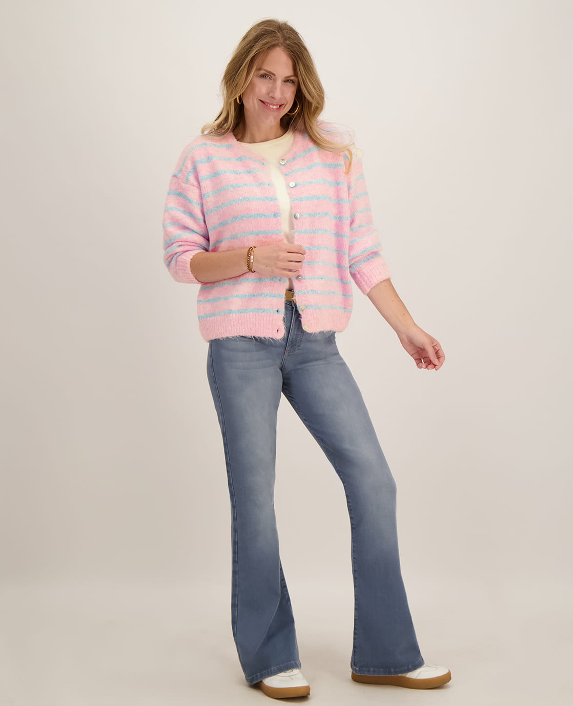 Je m'appelle Vesten Light Blue / Light Pink / S/M/L Veste Diede | Light Blue / Light Pink