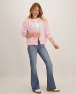 Je m'appelle Vesten Light Blue / Light Pink / S/M/L Veste Diede | Light Blue / Light Pink