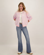 Je m'appelle Vesten Light Blue / Light Pink / S/M/L Veste Diede | Light Blue / Light Pink