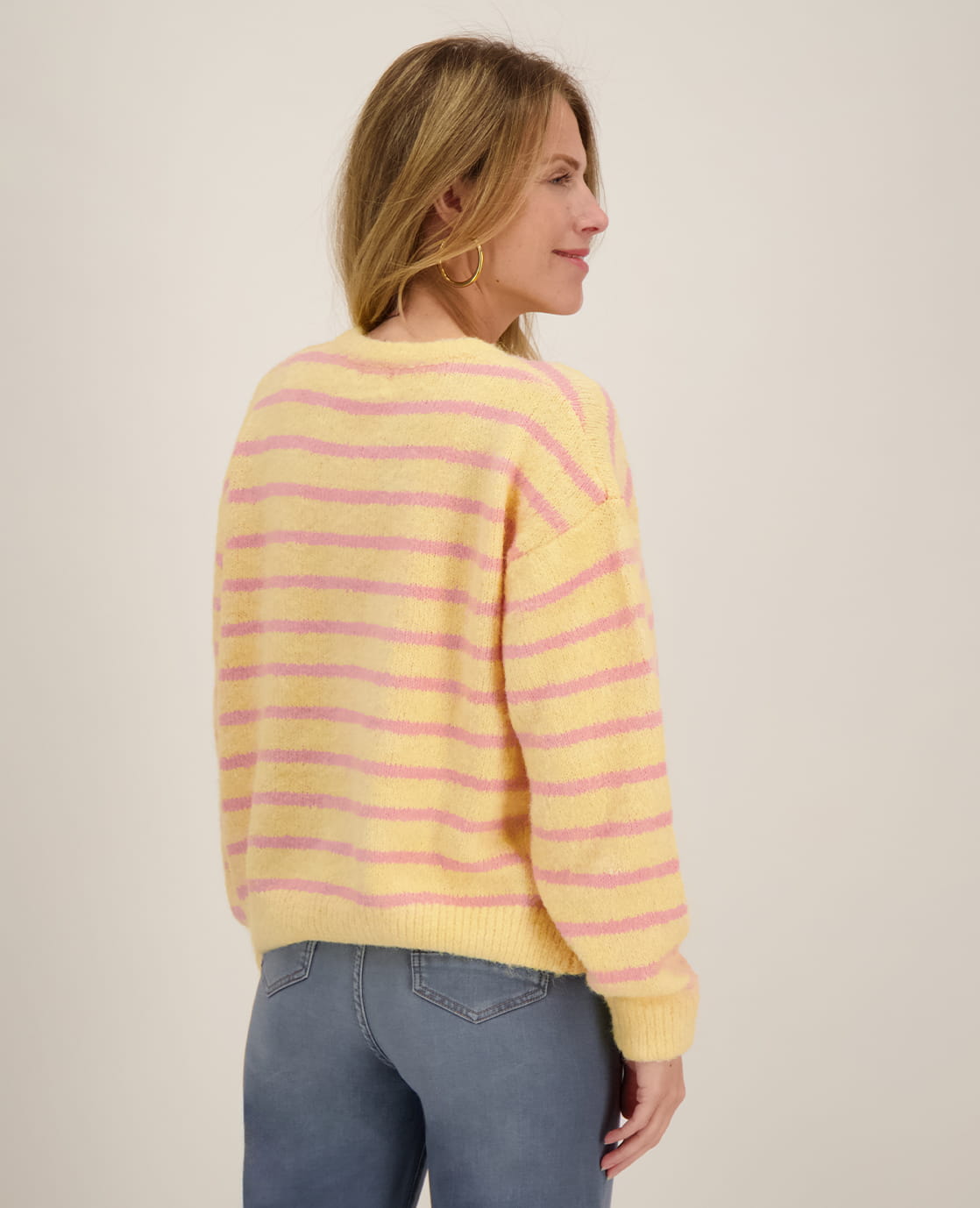 Je m'appelle Vesten Yellow / Light Pink / S/M/L Veste Diede | Yellow / Light Pink