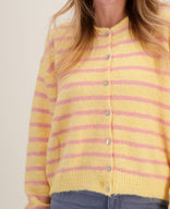 Je m'appelle Vesten Yellow / Light Pink / S/M/L Veste Diede | Yellow / Light Pink
