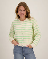 Je m'appelle Vesten Beige / Green / S/M/L Veste Diede | Beige / Green