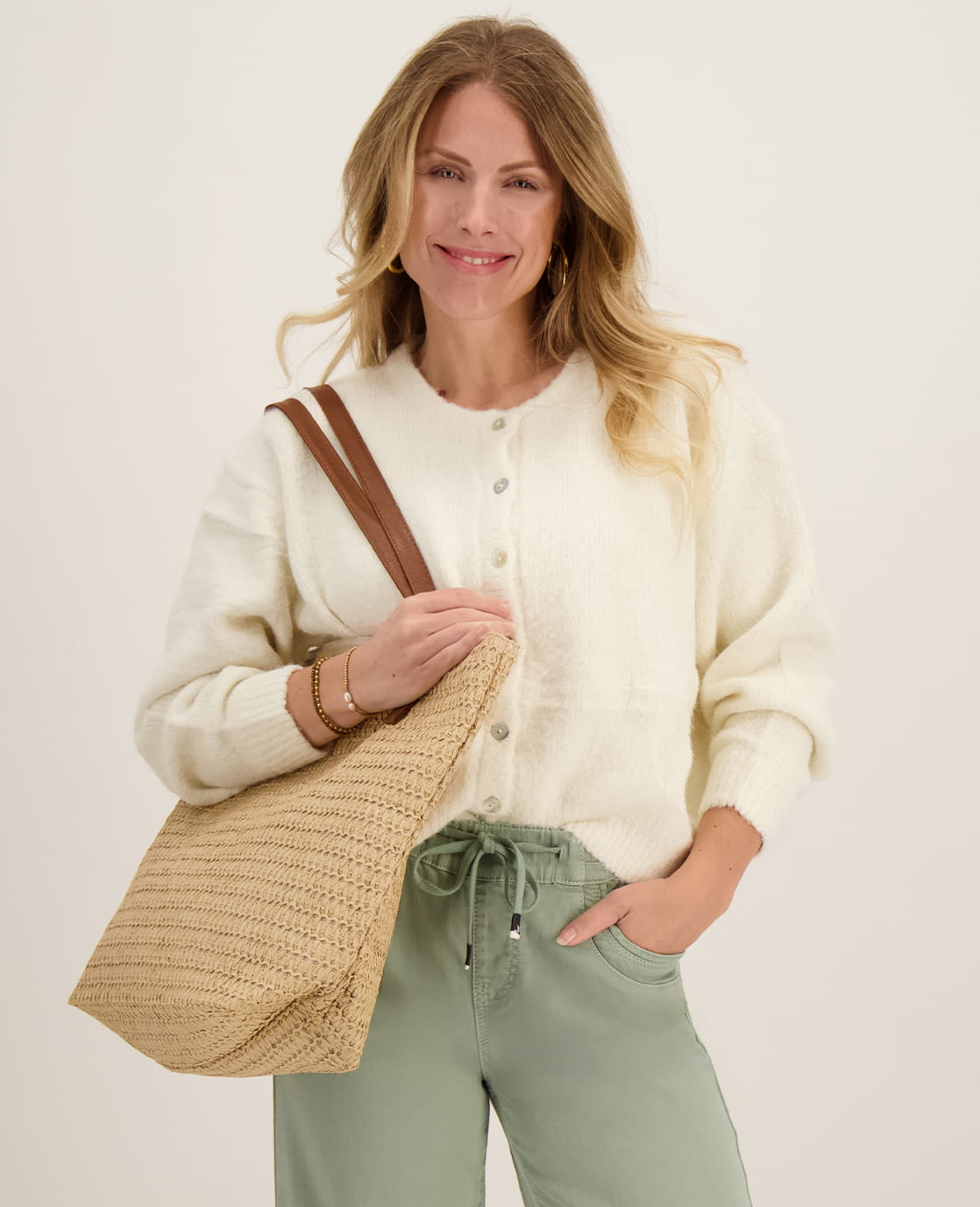 Je m'appelle Vesten Porselein wit / S/M/L Veste Diede | Porselein wit
