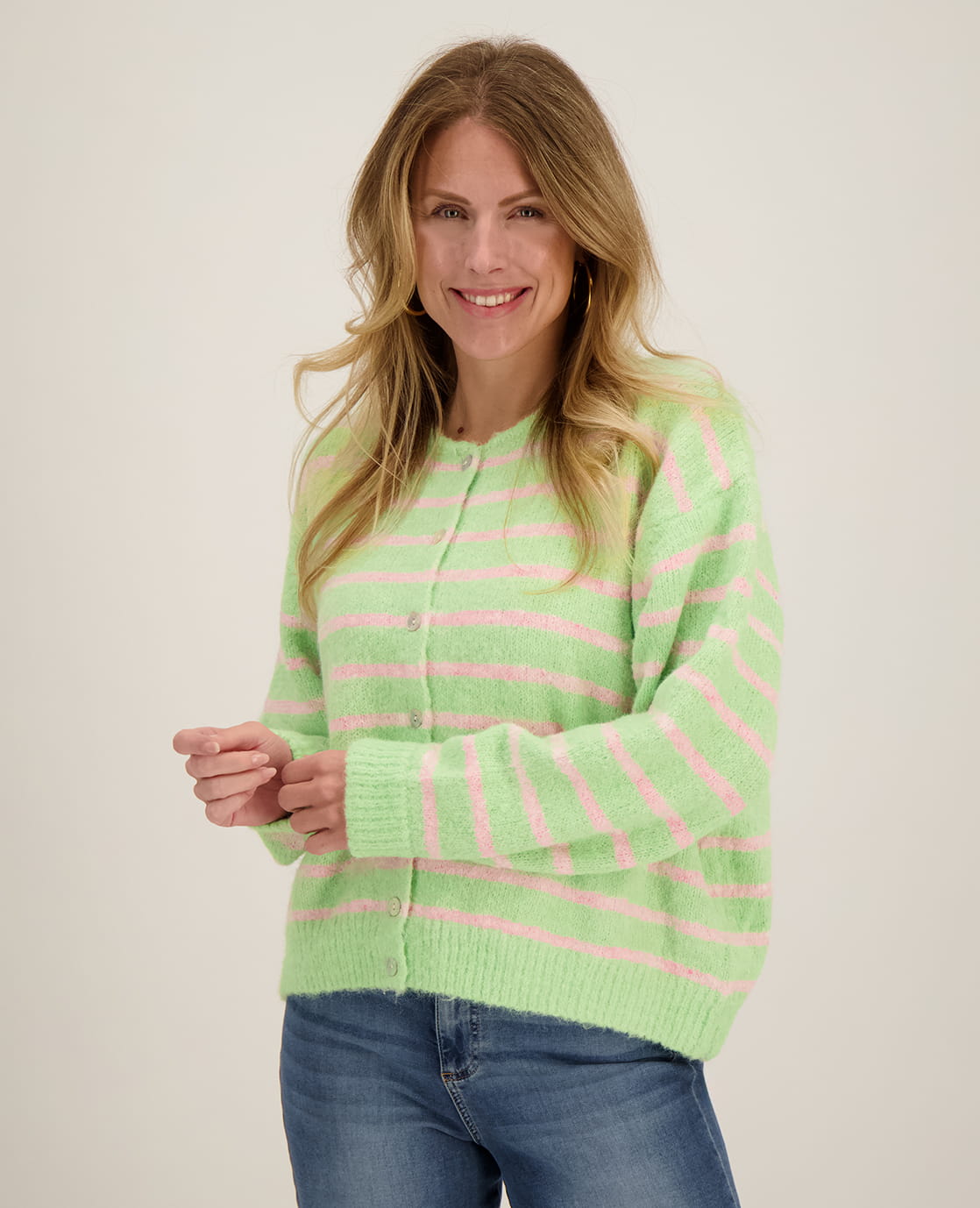 Je m'appelle Vesten Green/Pink / S/M/L Veste Diede | Green/Pink