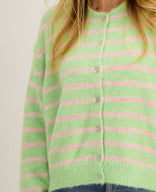 Je m'appelle Vesten Green/Pink / S/M/L Veste Diede | Green/Pink