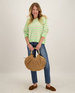 Je m'appelle Vesten Green/Pink / S/M/L Veste Diede | Green/Pink