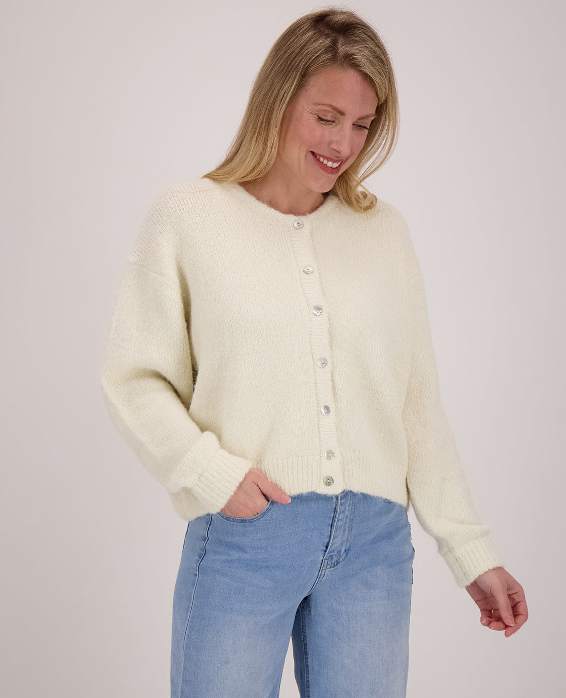 Je m'appelle Vesten Ecru / S/M/L Veste Diede | Ecru