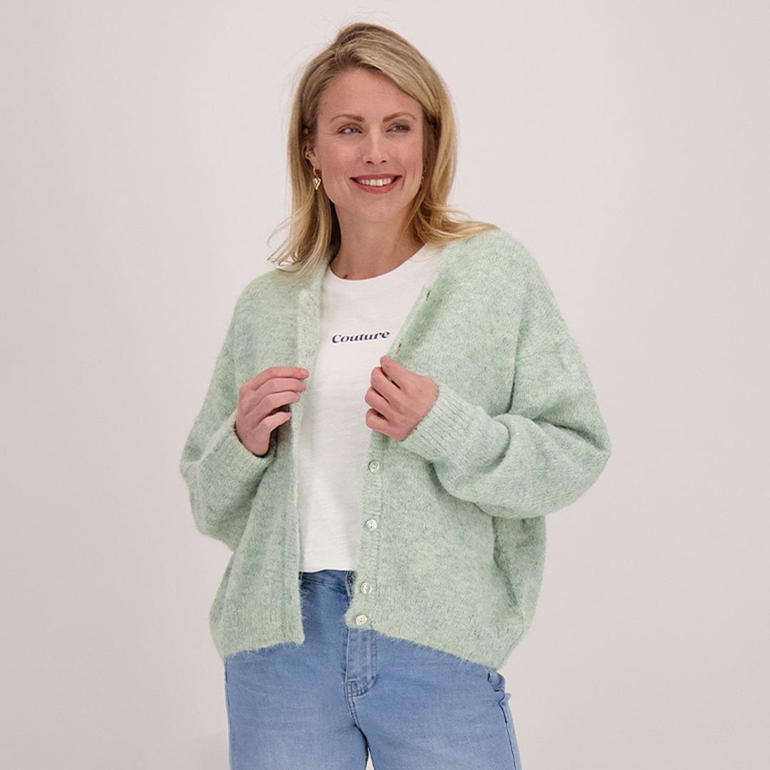 Je m'appelle Vesten Mint Melange / S/M/L Veste Diede | Mint Melange