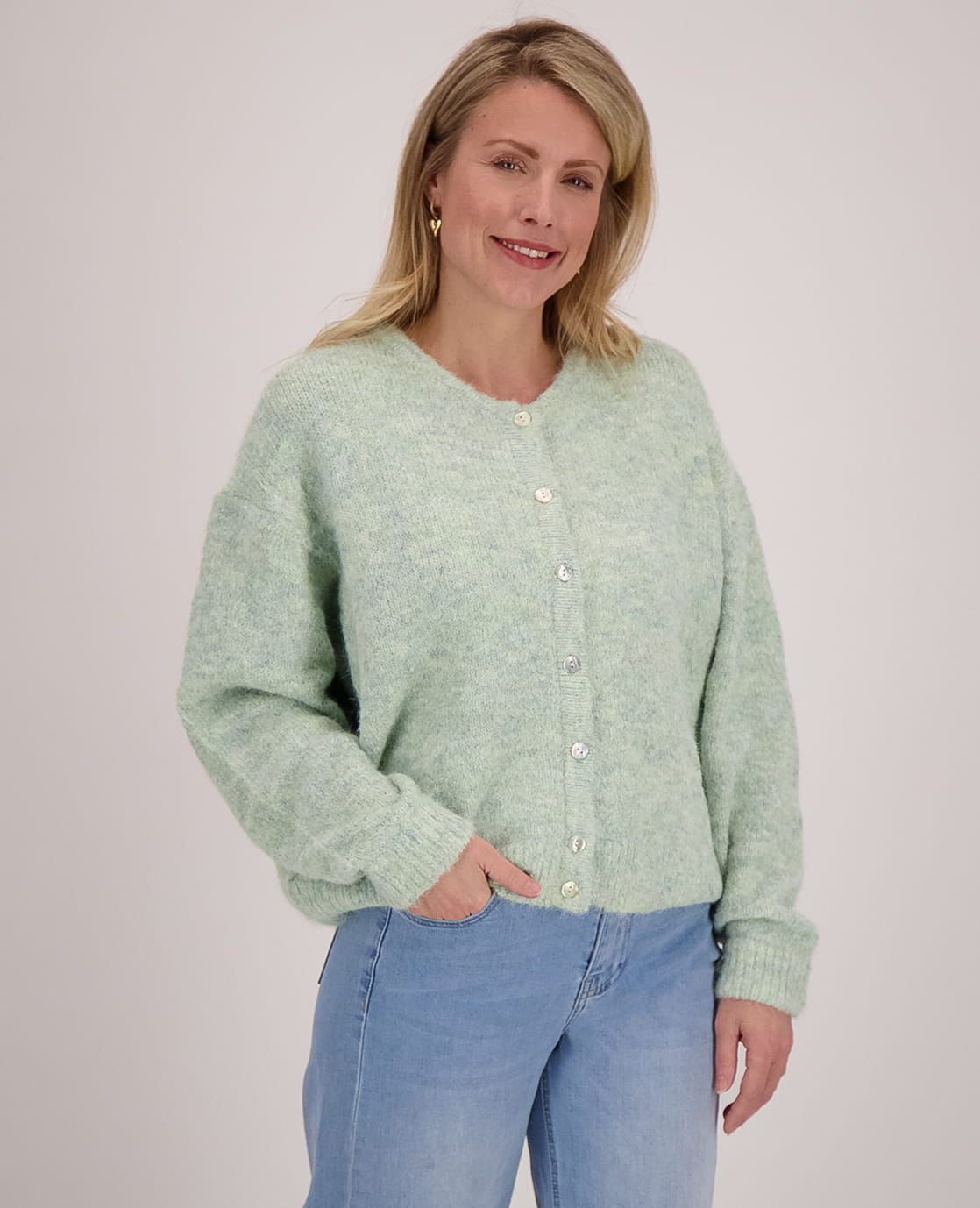 Je m'appelle Vesten Mint Melange / S/M/L Veste Diede | Mint Melange