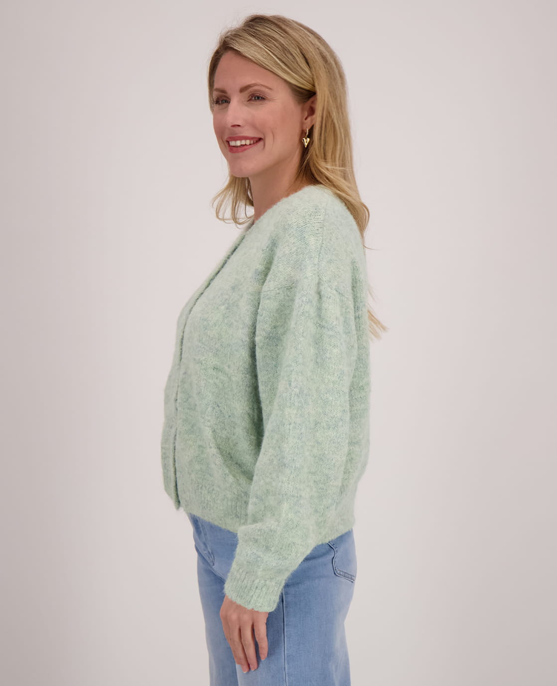 Je m'appelle Vesten Mint Melange / S/M/L Veste Diede | Mint Melange