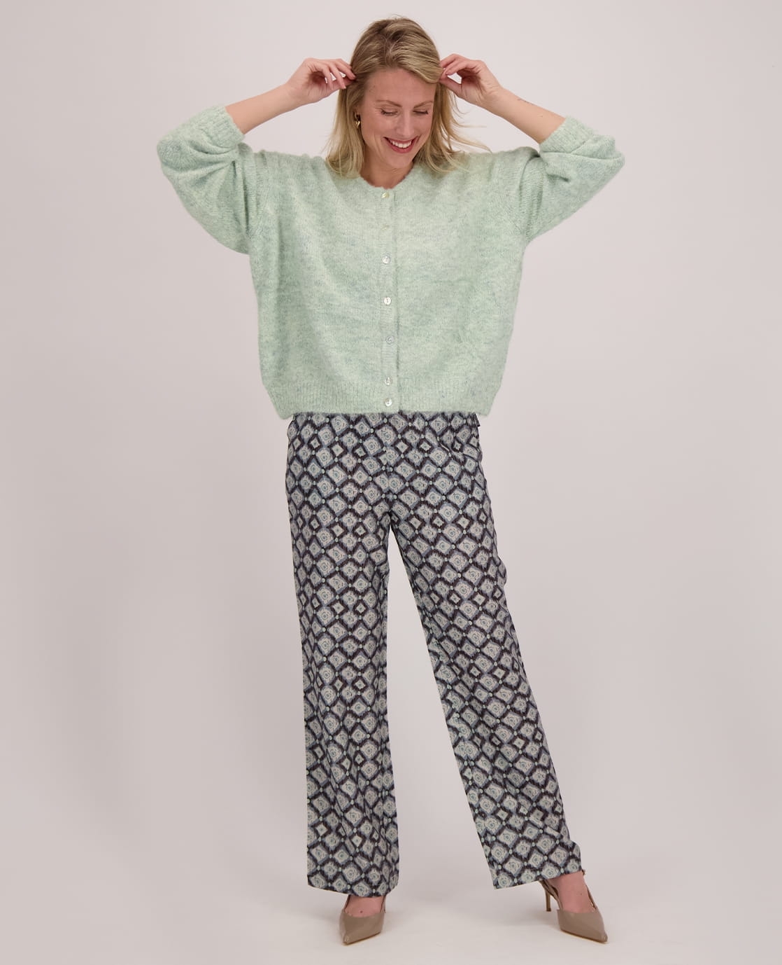 Je m'appelle Vesten Mint Melange / S/M/L Veste Diede | Mint Melange