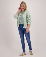 Je m'appelle Vesten Mint Melange / S/M/L Veste Diede | Mint Melange