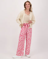 Je m'appelle Broeken Pant Straight Panthère | Roze