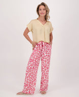 Je m'appelle Broeken Pant Straight Panthère | Roze