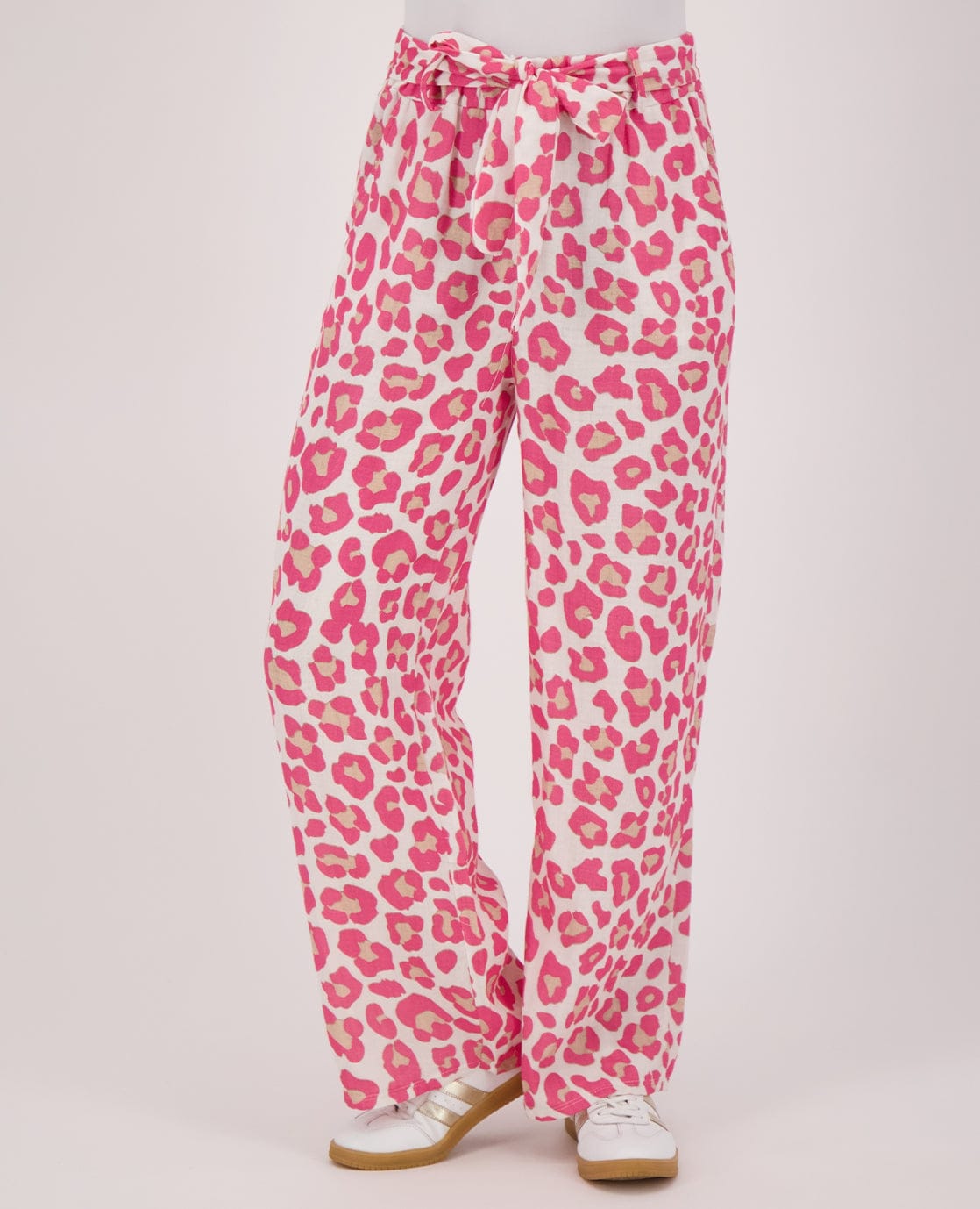 Je m'appelle Broeken Pant Straight Panthère | Roze