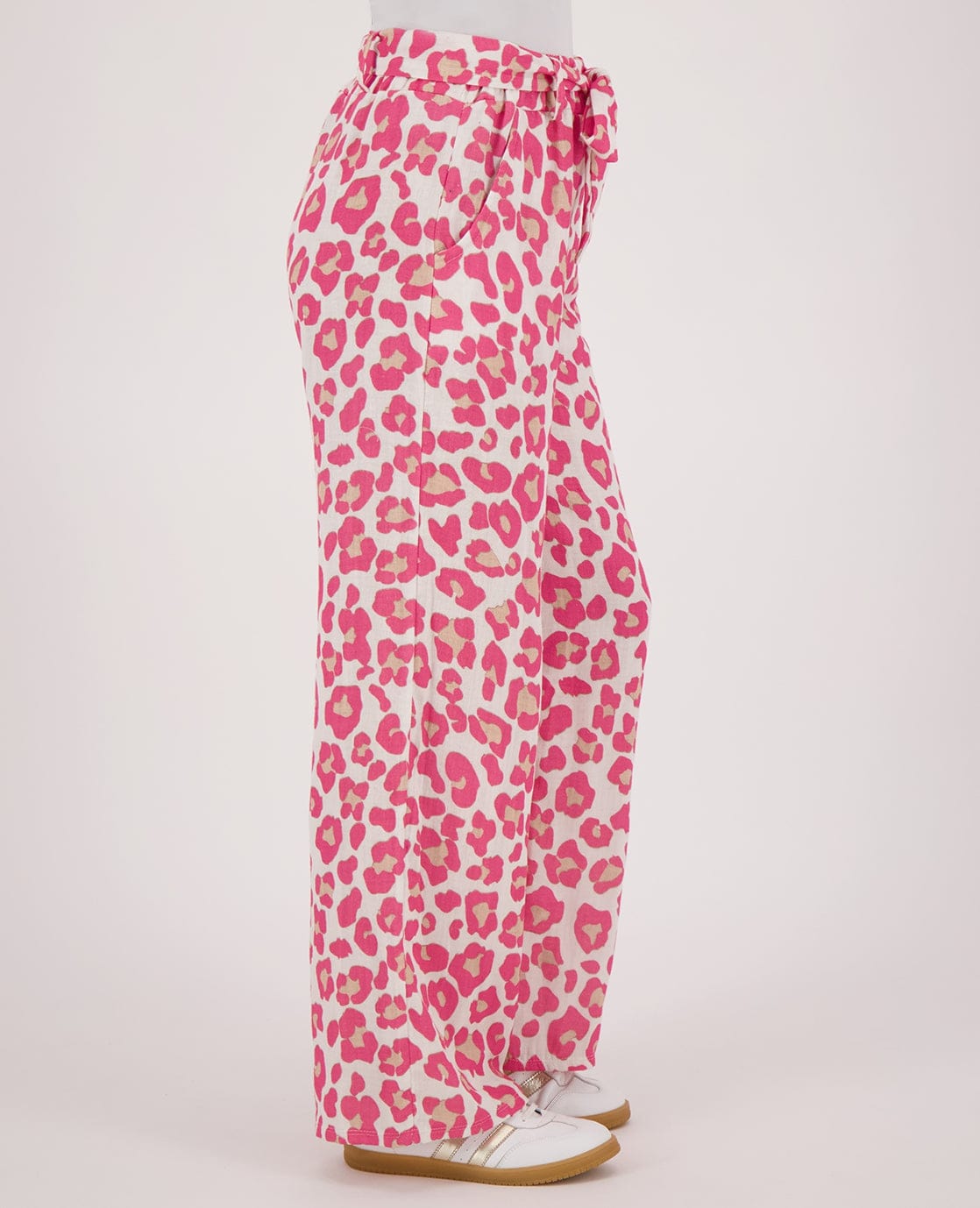 Je m'appelle Broeken Pant Straight Panthère | Roze