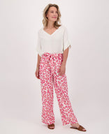 Je m'appelle Broeken Pant Straight Panthère | Roze