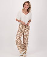 Je m'appelle Broeken Pant Straight Panthère | Camel