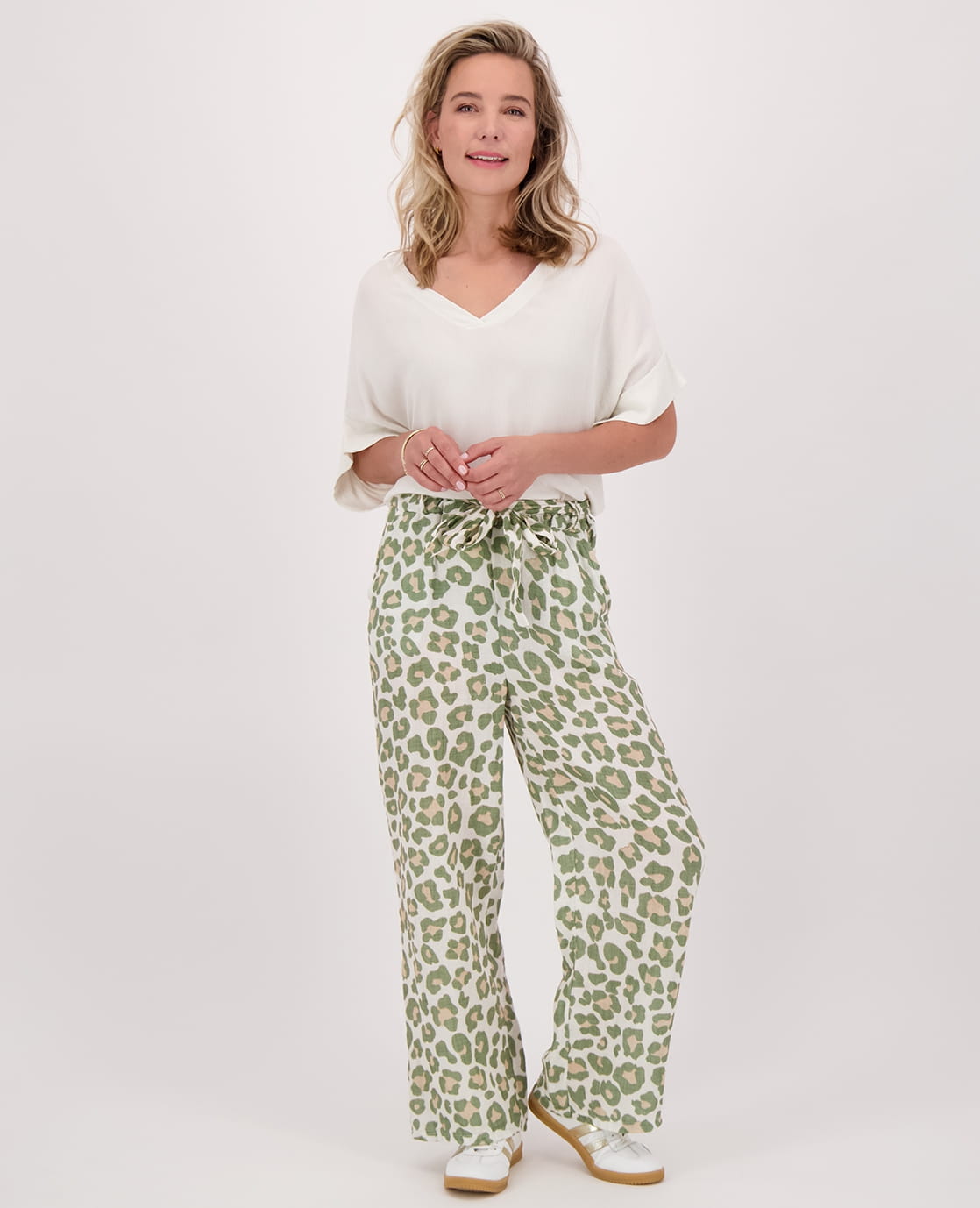 Je m'appelle Broeken Pant Straight Panthère | Olive