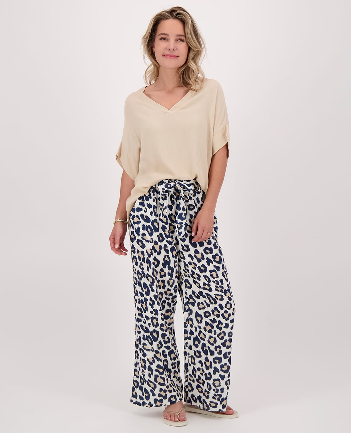 Je m'appelle Broeken Blauw / S/M Pant Straight Panthère | Blauw