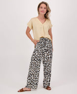 Je m'appelle Broeken Pant Straight Panthère | Zwart