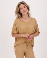 Je m'appelle Tops Camel / S/M Top Summer | Camel