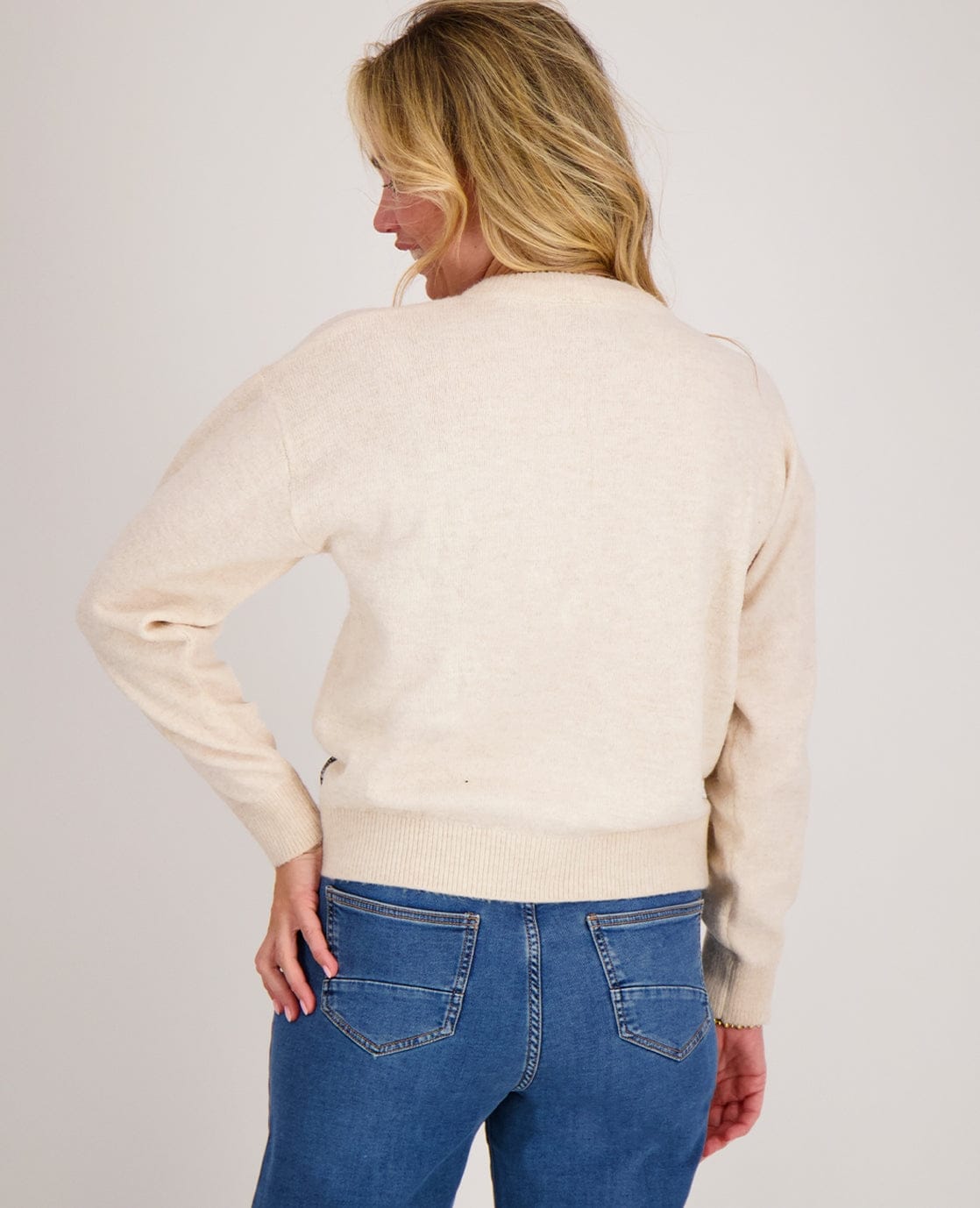 Je m'appelle Vesten Veste Mara | Ecru Melange