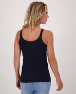 Je m'appelle Tops Tanktop | Donkerblauw