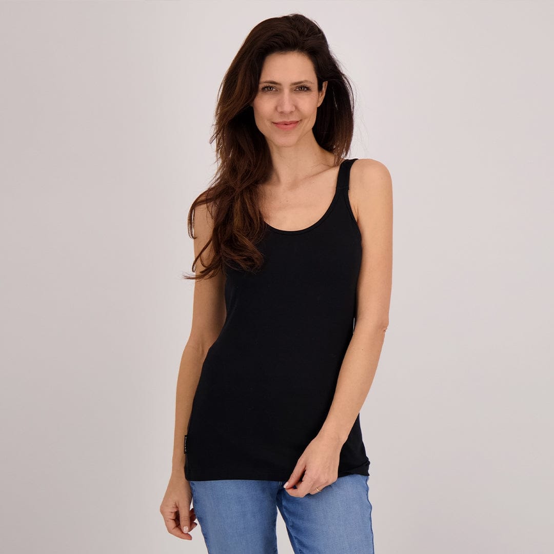 Je m'appelle Tops Zwart / XS Tanktop | Zwart